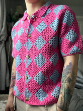 Load image into Gallery viewer, HOWL'S HAND CROCHET SQUARE BUTTON-UP