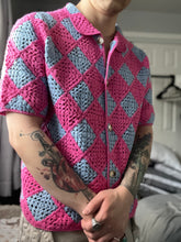 Load image into Gallery viewer, HOWL'S HAND CROCHET SQUARE BUTTON-UP