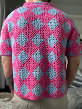 Load image into Gallery viewer, HOWL'S HAND CROCHET SQUARE BUTTON-UP