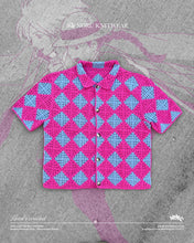 Load image into Gallery viewer, HOWL'S HAND CROCHET SQUARE BUTTON-UP