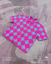 Load image into Gallery viewer, HOWL'S HAND CROCHET SQUARE BUTTON-UP